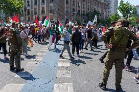 Pro-Palestine demonstration in Chile